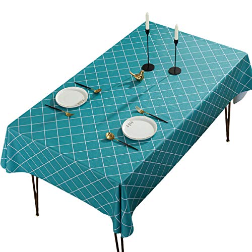 Nappe de table lavable pour protéger des taches PVC rectangle 140x240