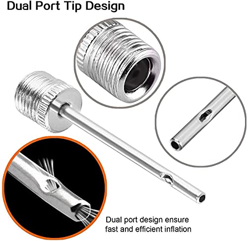 Image of Metal Ball Pump Needles, Replacement Inflating Pins for Football, Basketball, Volleyball & Sports Balls, Air Pump Nozzle for Inflation & Deflation, 3 Pieces