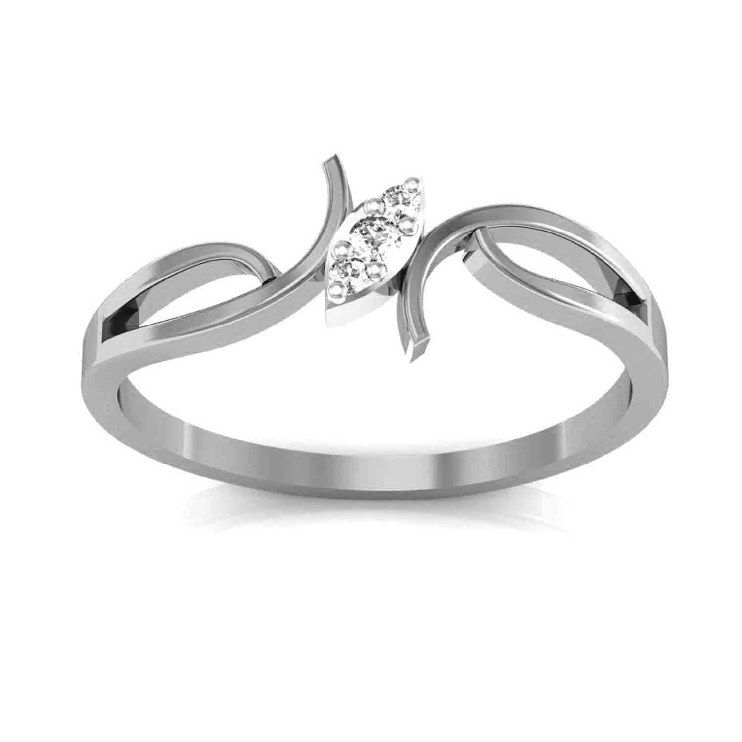 avsar 14k (585) White Gold Ring-picture-35