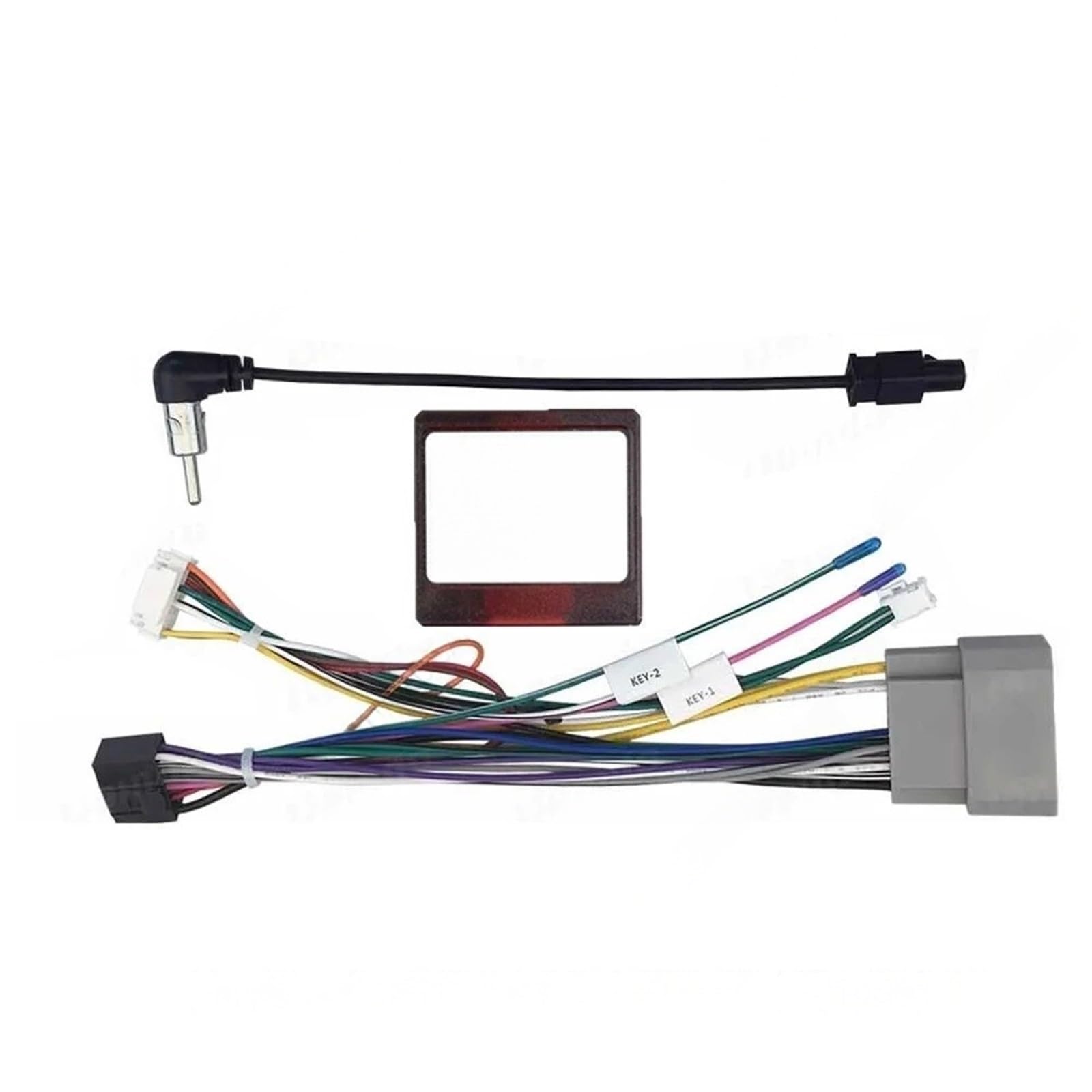 Cable de cableado de radio de coche, adaptador de arnés de 16 pines con decodificación de caja CANBUS, compatible con Chrysler 300C, GRAND VOYAGER RP5-CH-004, Jeep y Dodge.