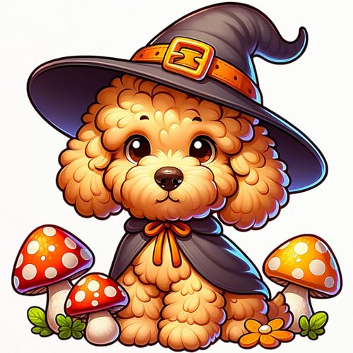 Baraja Goldendoodle Halloween tamaño estándar miniatura 2