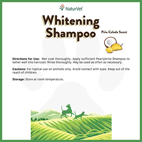 Image of NaturVet Whitening Shampoo with Colloidal Oatmeal for Dogs & Cats 12 oz