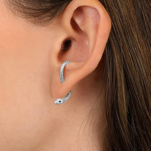 Cute Animal Earrings for Women, Goth Snake Stud Earrings Unique Earrings Jewelry Halloween Punk Gothic Accessories4