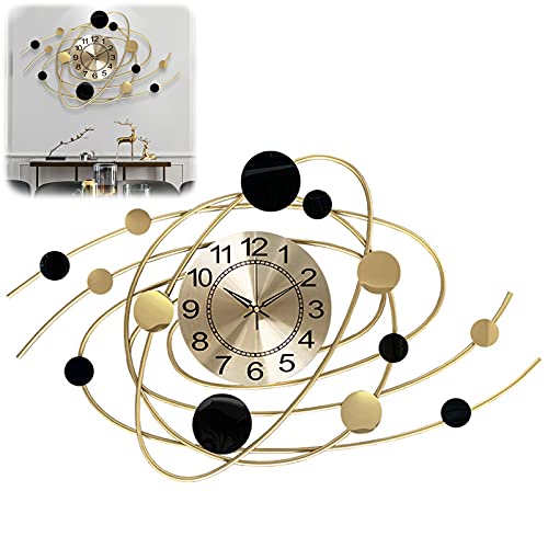 Horloges murales 3D grand format 73X44CM montre suspendue silencieuse moderne