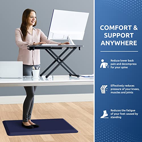 Image of 0.8 inch Thick Kitchen Mat Cushioned Anti Fatigue Rug Comfort Floor Mats | Water-Resistant, Non-Slip, Easy to Clean Comfort Floor Mat for Kitchen, Sink & Office, Multiple Colors & Sizes, 17.3 inchx28 inch