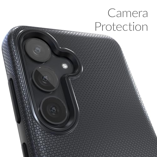 Image of Crave for Samsung Galaxy S24 Case, Shockproof Protection Dual Layer Case for Samsung Galaxy S24 (6.2 inch) - Black