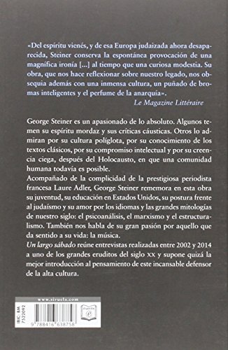 Un largo sábado: conversaciones con Laure Adler