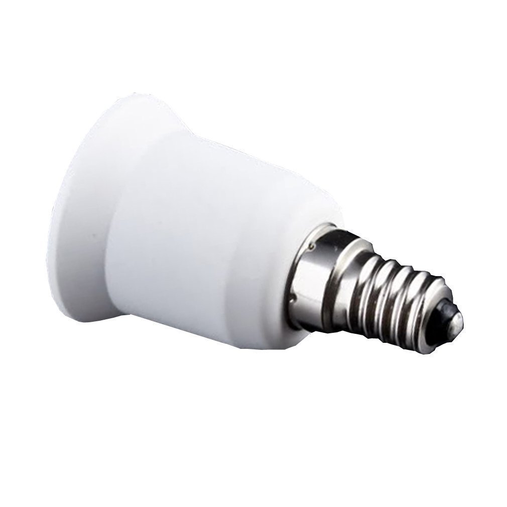 ARTDECOR Converter E14 to B22 Screw Base Socket Holder and Light Bulb Adapter (White) Pack of 2-image-13