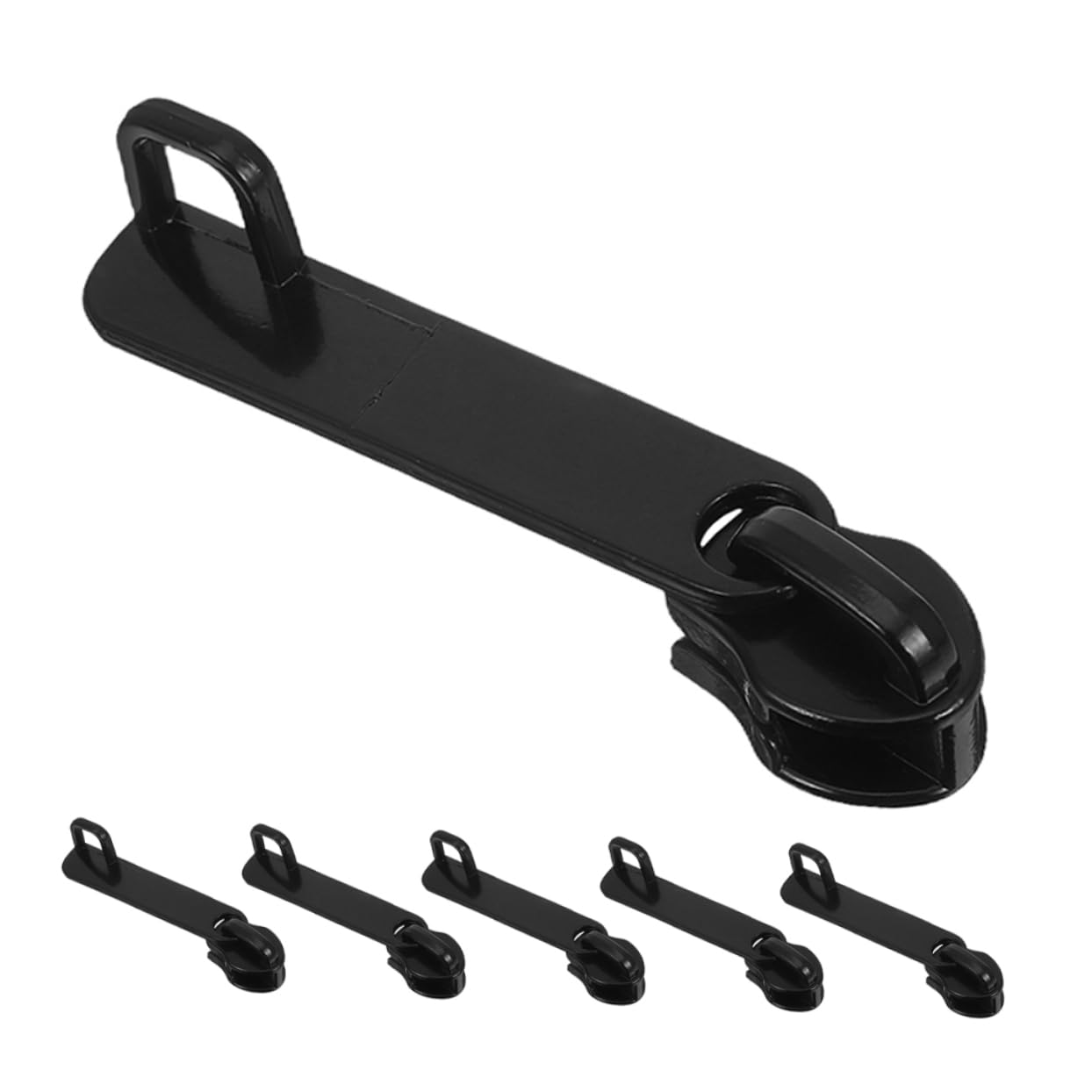 VALICLUD Explosion-Proof Zipper Pull Heads with Lock Hole Waterproof Nylon Replacement Zipper Slider for Travel Luggage Security and Repair