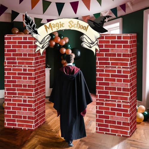 Bucherry 13 Pcs Wizard Party Decorations Magic School Cardboard P...