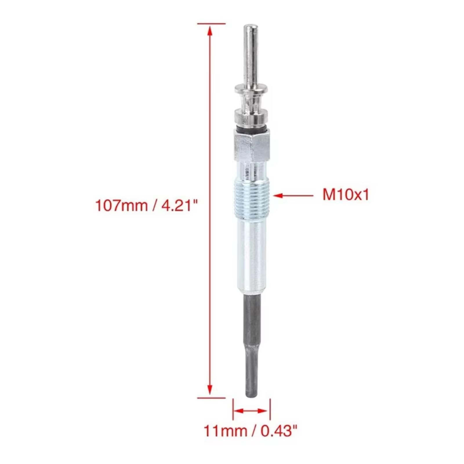 Bujía precalentamiento automóvil Compatible Con Para X3 2004 2005 2006 2007 2008 2009 2010 Para Serie 6 2008 2009 2010 6 Bujías Incandescentes Para Calentador Diésel