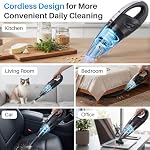 Handheld Vacuum Cordless, Handheld Vacuum, Car Vacuum Portable Cordless - Image 5