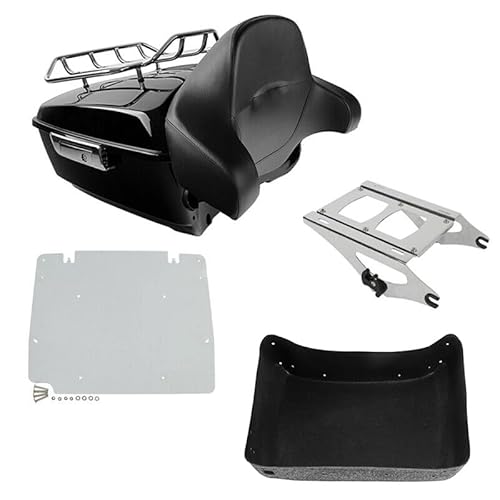 TCMT King Motorcycle Trunk Box Backrest Luggage Rack Mount Rack Base Plate Fits For Harley 2014-2025 Touring CVO Road King Road Glide Street Glide Electra Glide Pack