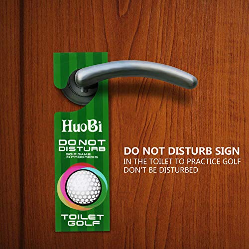 Huobi Toilet Golf, Mini Golf Bathroom Toilet Toy Putting Golfing Game Indoor Practice Mini Golf Set Golf Training Accessory For Men Women And Kids #TOP2