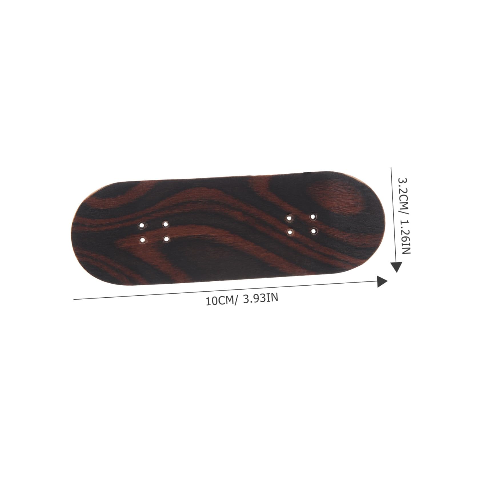 Kisangel Wood Finger Skateboard Deck Ply Maple Replacement Board Smooth Surface for Easy Control Blank Design for DIY Finger