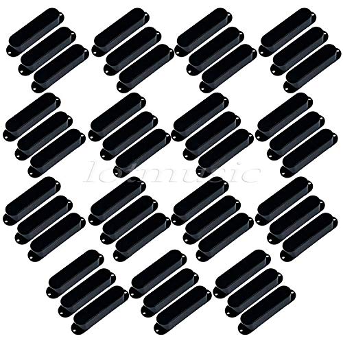 Guitar Parts 45 Pcs Single Coil Pickup Covers for Fender Electric Guitar Plastic Closed Type