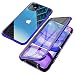 Produktbild Jonwelsy Schutzhülle für iPhone 11 (6,1 Zoll), magnetische Adsorption aus Metall mit 360 Grad Schutz, transparent, beidseitig gehärtetes Glas, Abdeckung für iPhone 11