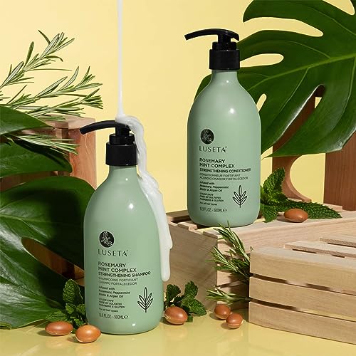 L Luseta Luseta Rosemary Mint Strengthening Shampoo And Conditioner Provide Nourishment & Smoothness For Thin Hair,Reduce Frizz And Add Shine For All Hair Types 16.9Oz×2 thumb #1