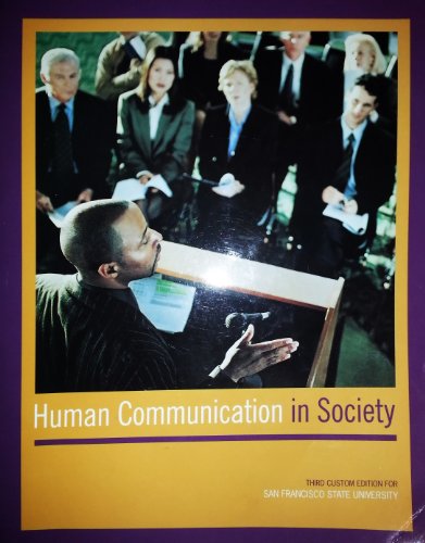 Human Communications in Society (Third Custom E... B01FIW2M00 Book Cover