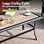 Sophia & William Patio Furniture Set, 4 Piece Metal Outdoor Conversation Set with 3-Seater Outdoor Couch, 2 Swivel Chairs, 1 Coffee Table for Outdoor Seating, Backyard, Porch(Red)