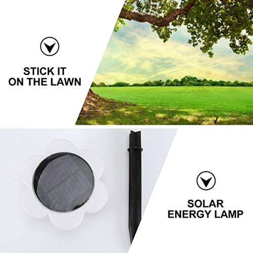 NICEXMAS Luz Solar de Gramado Led 7 Cores Em Forma de Flor Jardim Paisagem Lâmpadas de Estaca Holofo