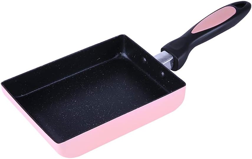 Tamagoyaki Japanese Omelette Pan/Egg Pan, Colour Collection/Hard Anodized Non-Stick Coating Carbon Steel Pan (PFOA Free) Rectangle Frying Pan Mini Frying Pan (Light Blue)