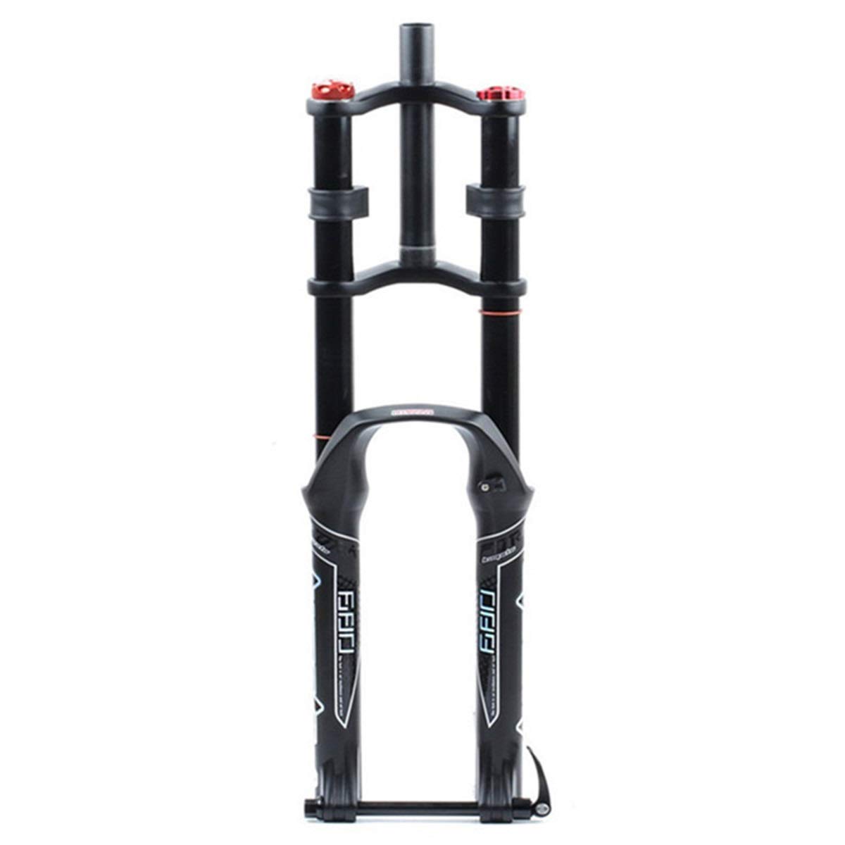 WIQUYBML 26/27.5/29in MTB Front Fork Double Shoulder Suspension Rebound Adjust DH AM 130mm Travel 1-1/8" Control Thru Axle