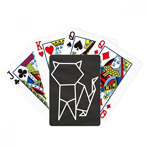 Juego de mesa de juego de cartas mágicas con forma geométrica de gato de Origa
