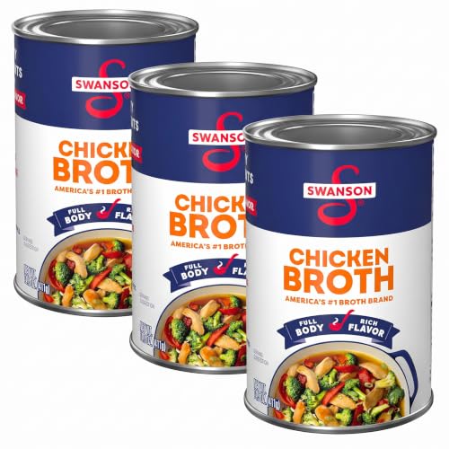 Swanson Chicken Broth, 14.5 oz Can (Pack of 3)