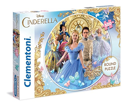 Clementoni - Puzzle Cenicienta, Redondo, 500 Piezas (304851)