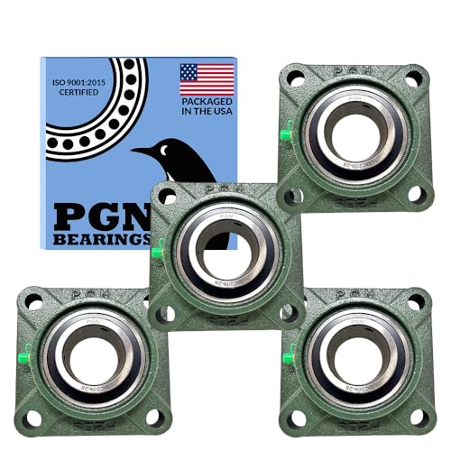 Image of PGN UCF209-28 (4 Pack) Square Flange Bearing 1-3 /4 inch Bore