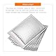 QUARKZMAN Thermische Luftpolstertasche, 25 x 20 cm Silber Selbstklebende Kühle Luftpolstertaschen Folien-Versandtaschen für Bücher, Lebensmittel, Kosmetik, Packung mit 10
