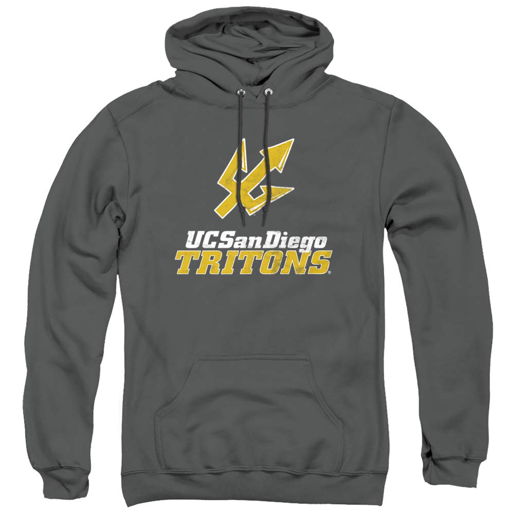LOGOVISION Official Collegiate Distressed Primary Logo Adult Pullover Hoodie Collection — view 464