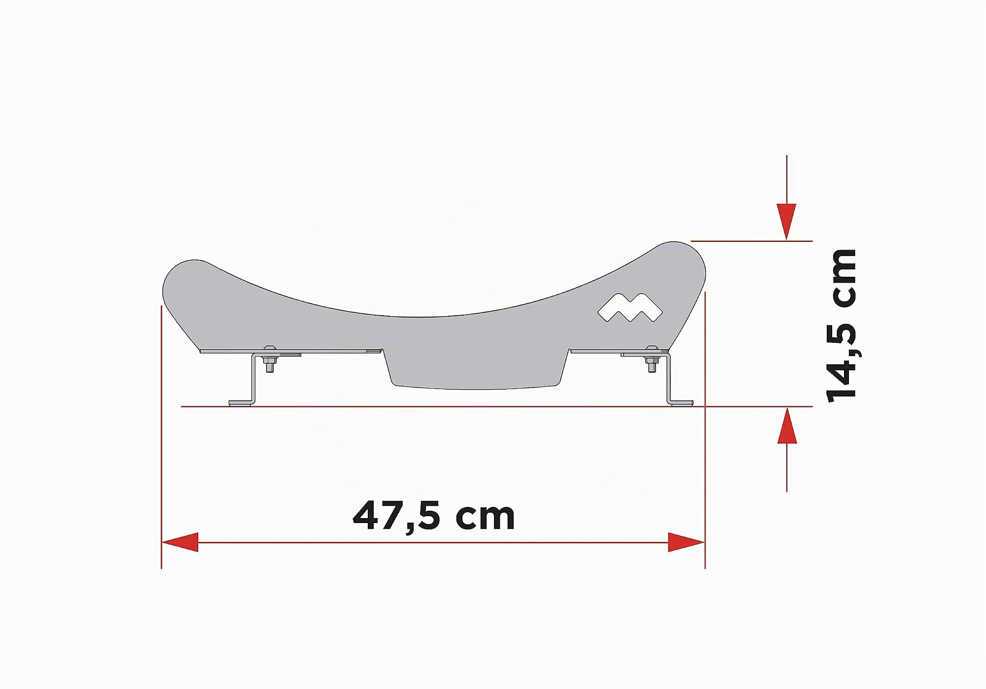 Meliconi MyBike Soporte de Suelo Universal para Bicicletas, Soporte de Suelo para Bicicletas, Exterior e Interior, Grosor de Goma Ajustable, 4 Arandelas Estabilizadoras, Made in Italy