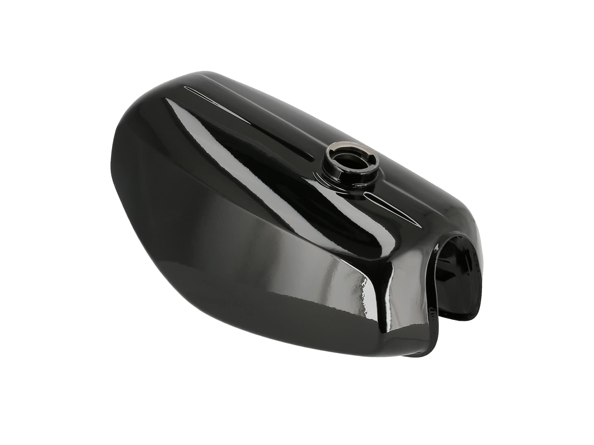 Set: Tank + Seitendeckel Enduro, Schwarz RAL 9005 - für Simson S51E, S70E