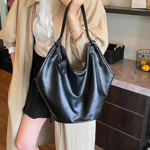 2025 Travel Tote Bag Spacious PU Leather Bag Set with Detachable Small Purse Magnetic Closure Simple Shoulderbag2