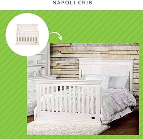 White Solid Wood Full Size Bed Conversion Kit