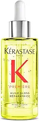 Kérastase Óleo Première Huile Gloss Réparatrice, Todos os tipos de cabelos danificados, Brilho Reparador, Sela pontas duplas, Com Ácido cítrico e Glicina, 30ml