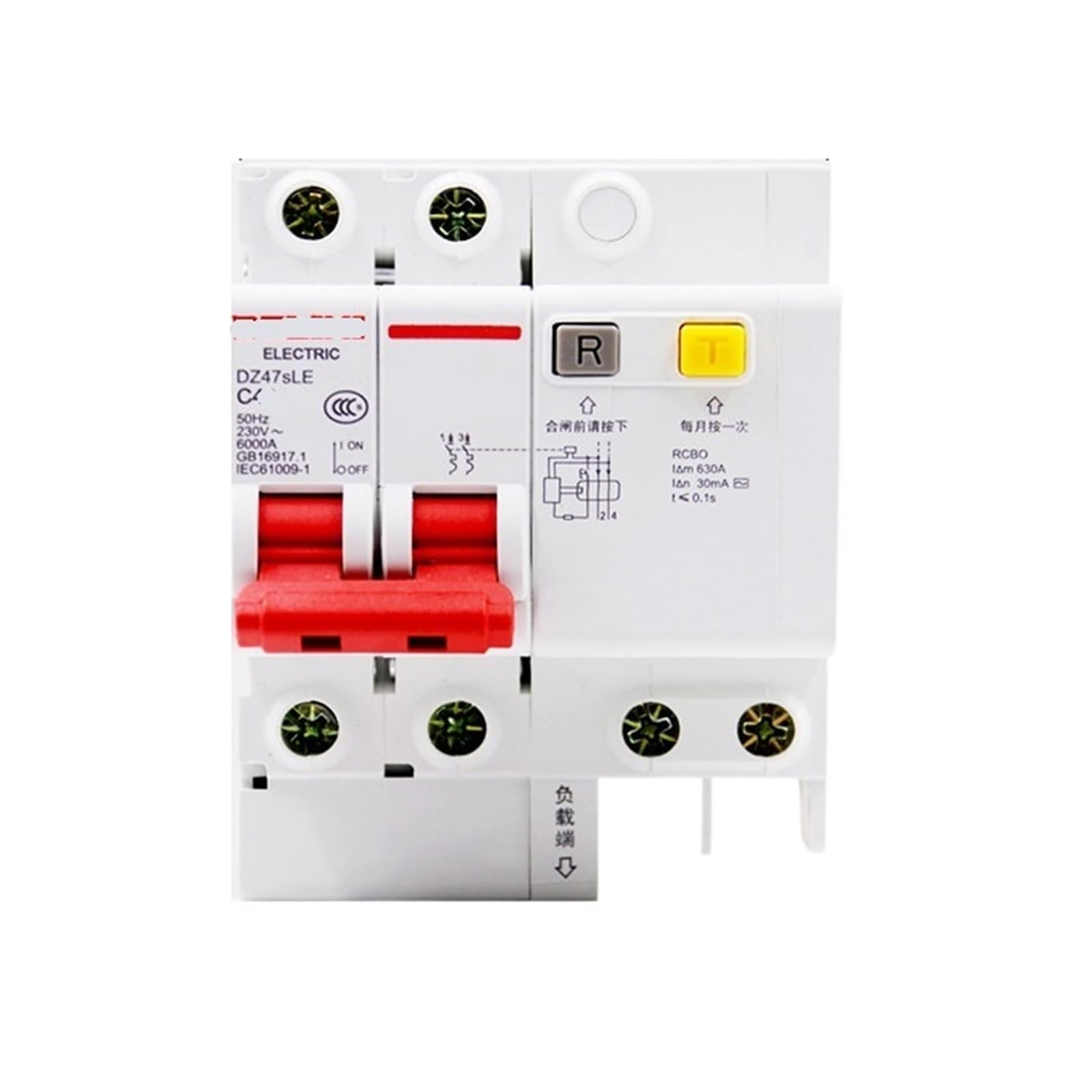 Leakage Protector DZ47sLE-2P Switch Circuit Breaker 220V(DZ47sLE-2P-C25A)