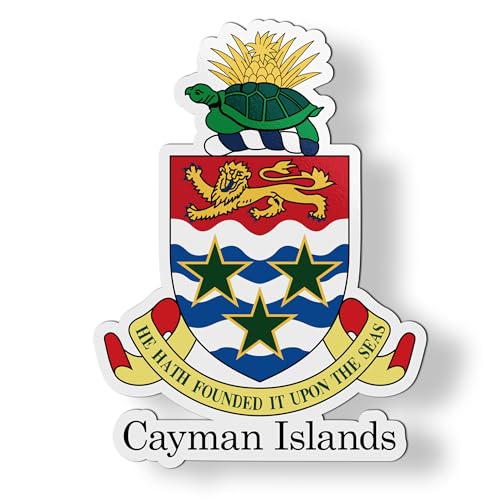 Imán Escudo de Islas Caimán 4" Rectangular miniatura 1