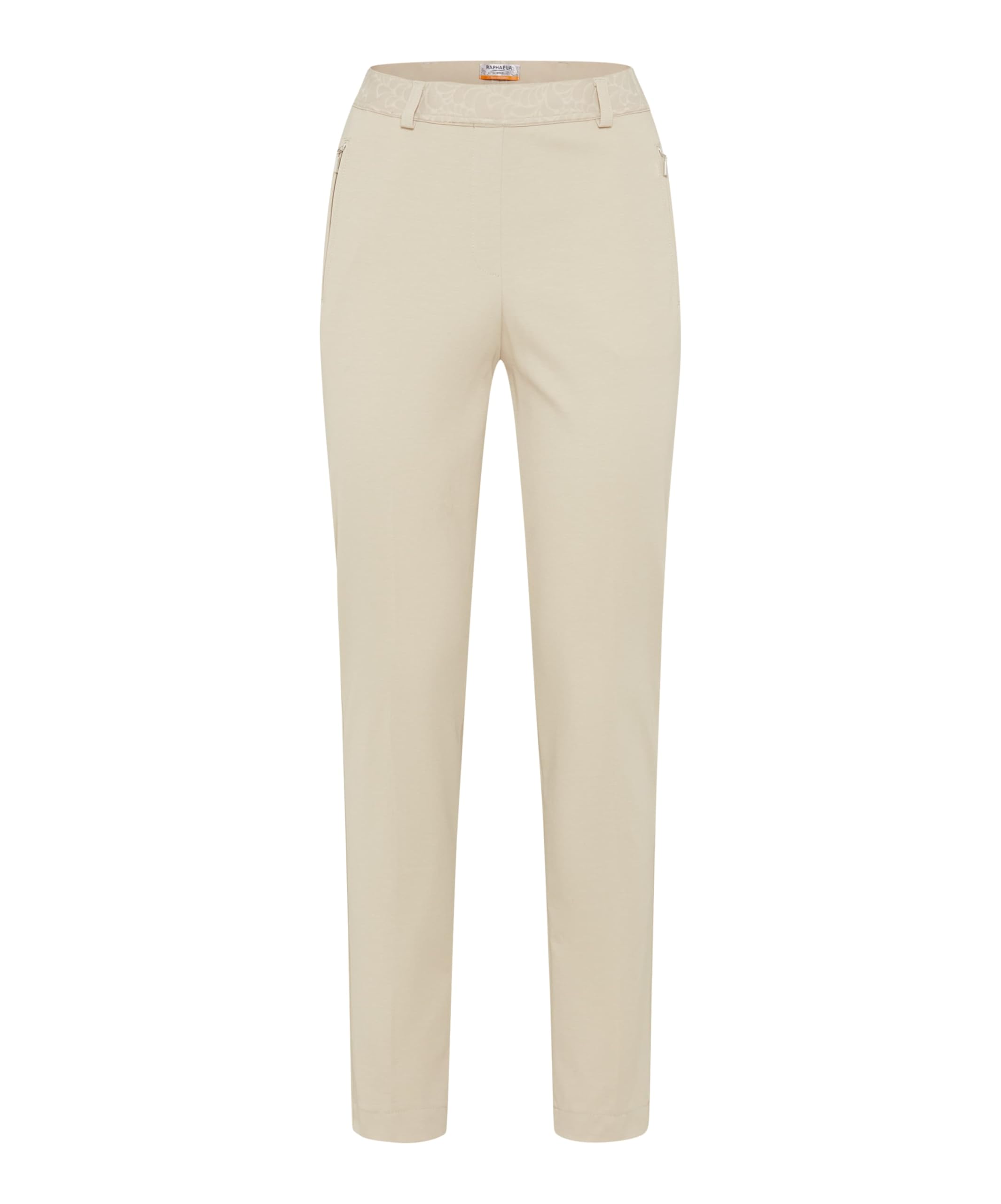 Raphaela Women's Ecru By Brax Lillyth Cool Summer Jersey Super Slim Trouser, 56 29W X 30L