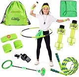 Born Toys Complete Kids Exercise Equipment Set & Kids Workout Equipment Includes Kids Jump Rope,...