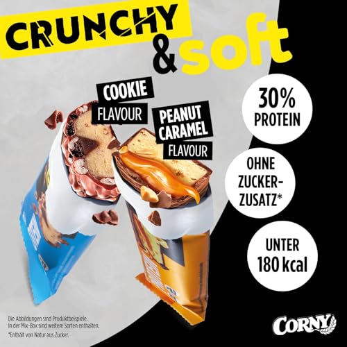 Corny | Protein Crunchy & Soft 5er Mix | Trial Pack 5x1 Proteinriegel à 45g | 30% Eiweiß | Probierset zum Testen