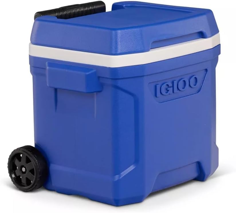 Image of Igloos Cooler Hard-Sided Ice Chest, Insulated Portable Cooler, Heavy-Duty, Leak-Resistant Lid, Lightweight Ergonomic Handle