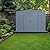 Steel Storage Shed - USA-Made with Galvanized Steel, Lockable Sliding Doors, Low Gable Roof - Ideal for Landscaping Tools, Lawn Mowers, Gardening Supplies, and Backyard Storage (Blue, 8x8)