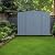 Steel Storage Shed - USA-Made with Galvanized Steel, Lockable Sliding Doors, Low Gable Roof - Ideal for Landscaping Tools, Lawn Mowers, Gardening Supplies, and Backyard Storage (Blue, 8x8)