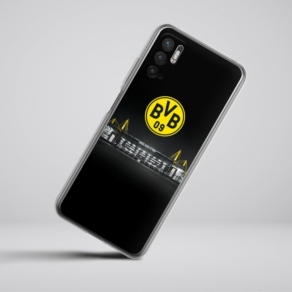 DeinDesign Custodia di Silicone Compatibile con Xiaomi 11T 5G Custodia Trasparente Cover per Smartphone Trasparente BVB Borussia Dortmund Stemma