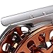 Alomejor Fly Fishing Reel Efficient Braking 3 Bearings 2 Colors Adjustment CNC Processing 3/4 Fly Reel for Outdoor Fishing