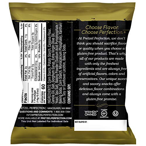 Pretzel Perfection Gluten Free Pretzels (Olive Oil & Sea Salt, 25 Count / 0.5oz) - Thumbnail 3