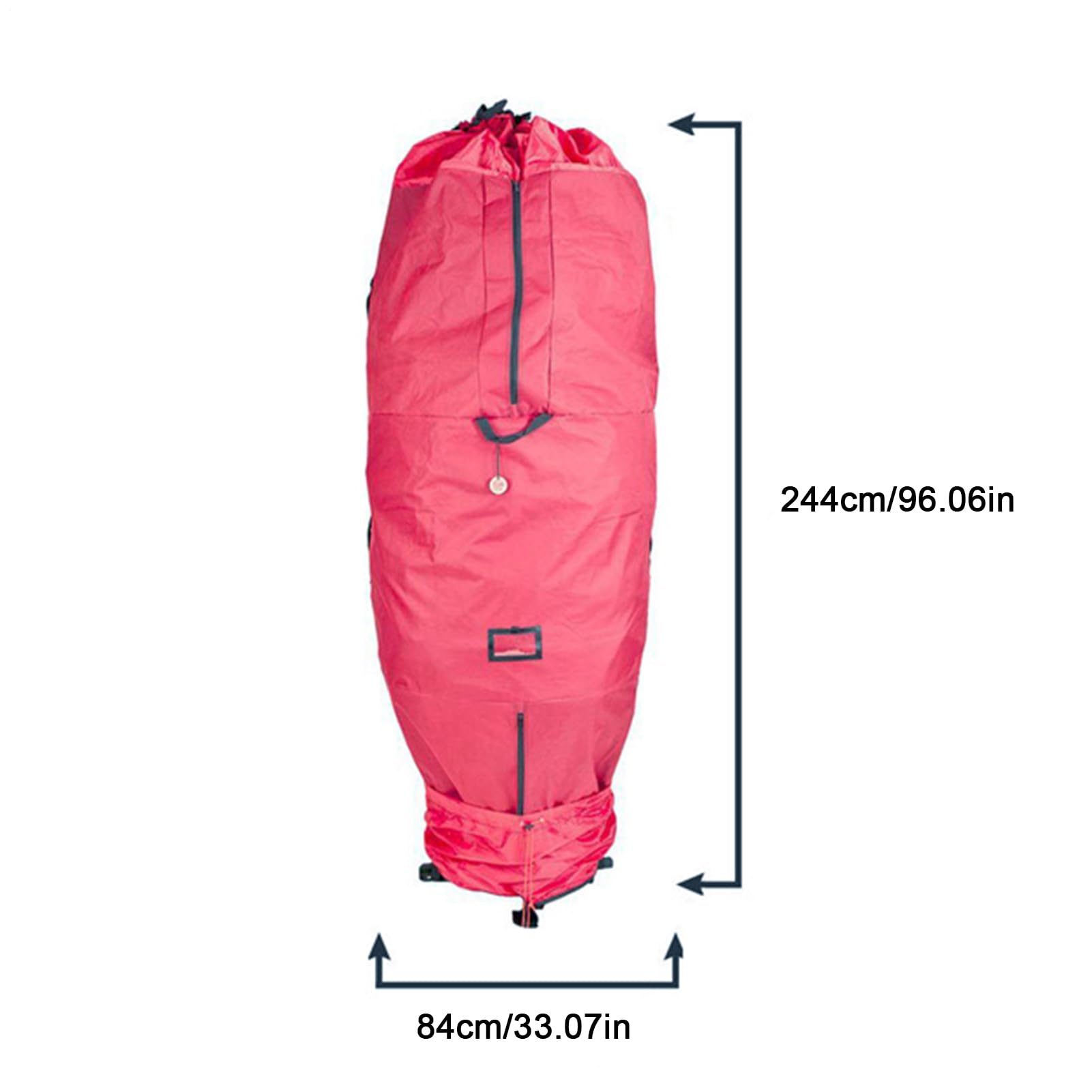 Contenitore verticale per albero di Natale - Borsa portaoggetti impermeabile | Borsa verticale in PE per alberi di Natale da 2,4 m, organizer per feste per ghirlande, decorazioni per la casa e oggetti